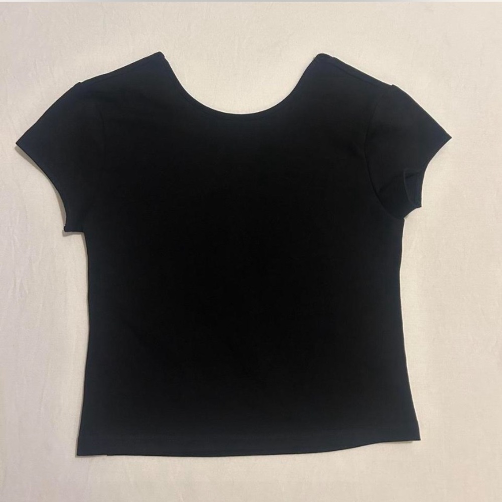 Edikted Black Backless Tee